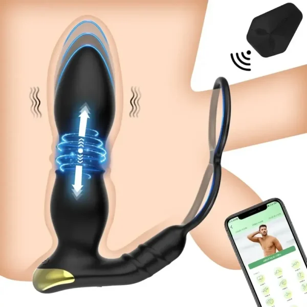 stimulateur anal prostate télécommandé vibrant