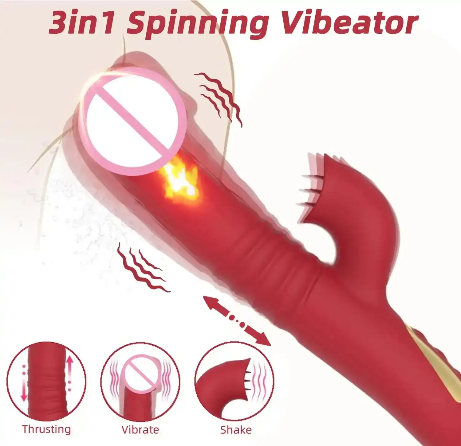 stimulateur clitoridien avec chaleur discrète