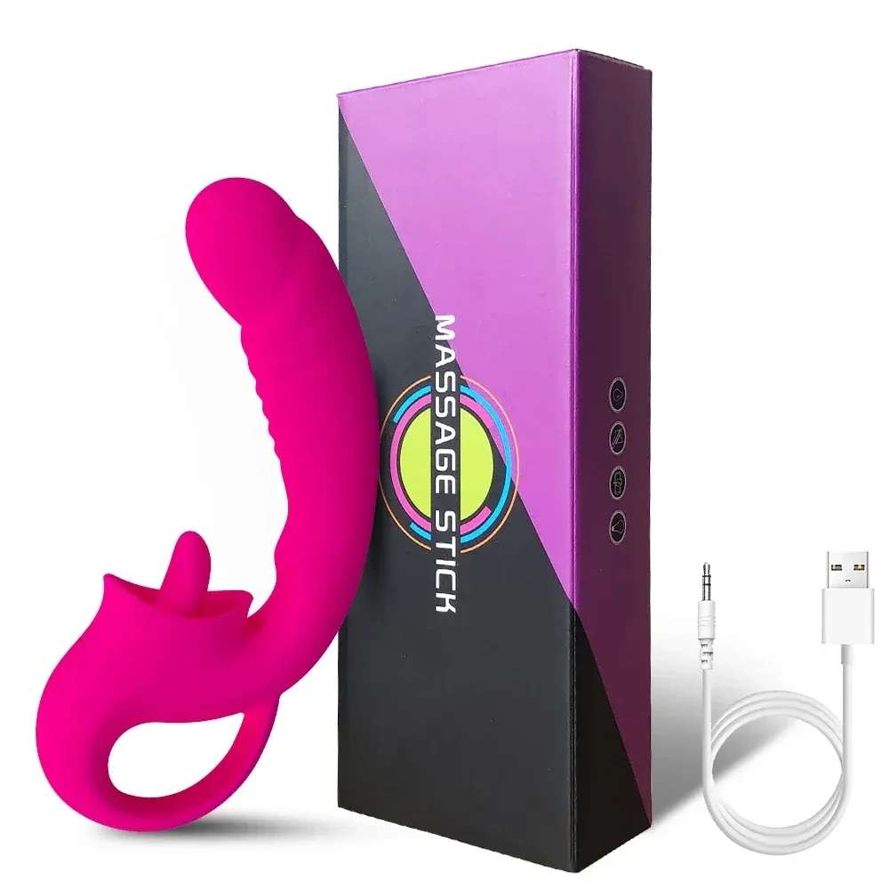 stimulateur clitoridien langue en silicone