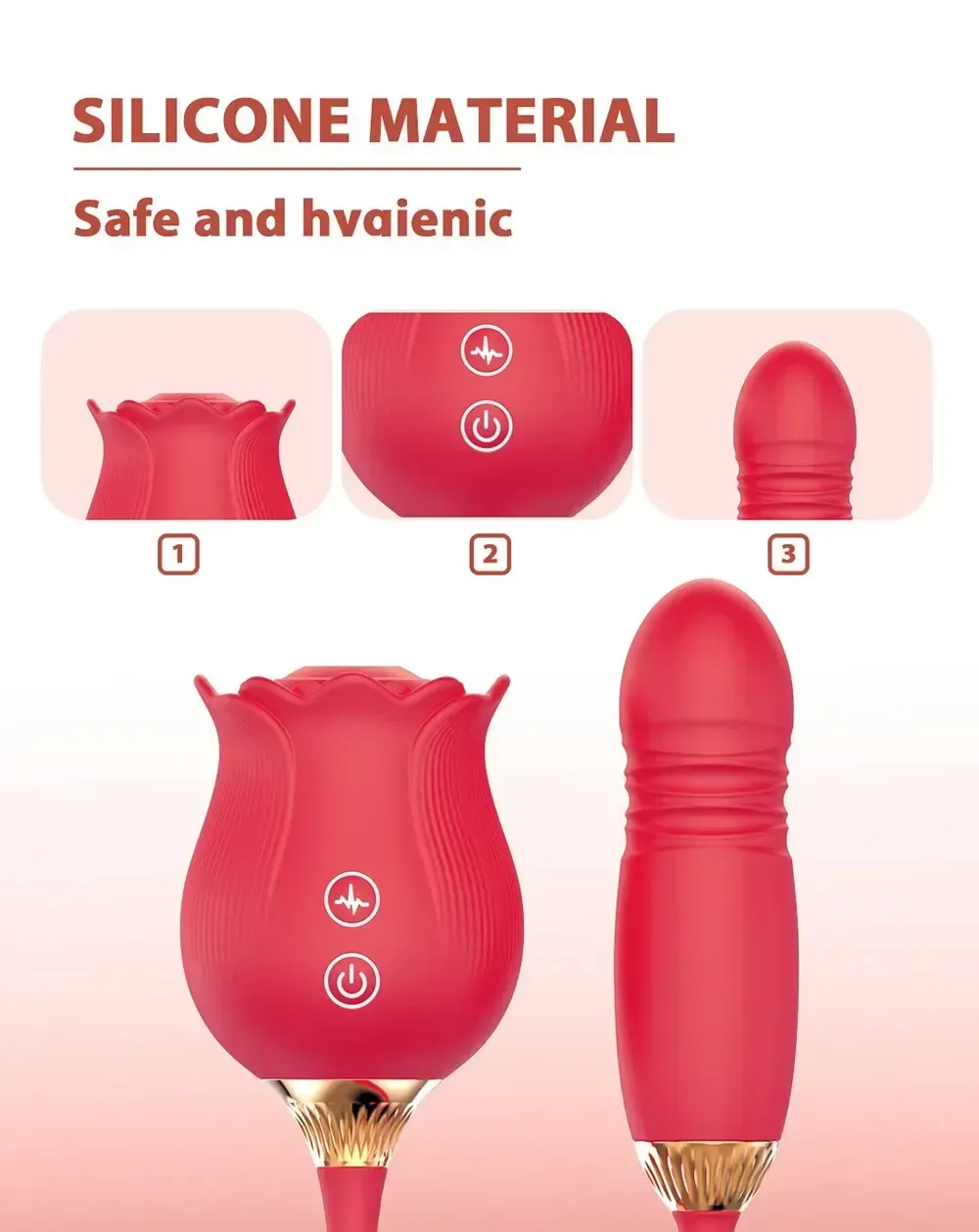 stimulateur clitoridien rose succion intense