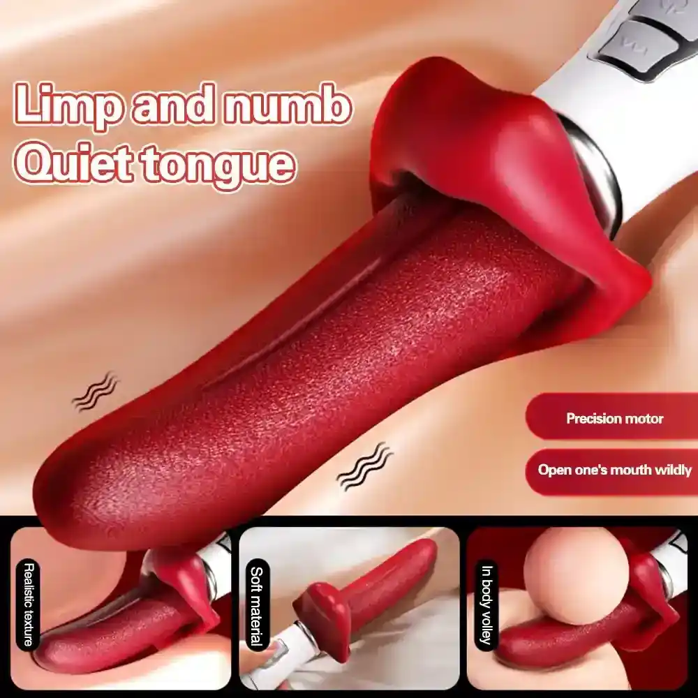 stimulateur clitoridien silicone langue realiste