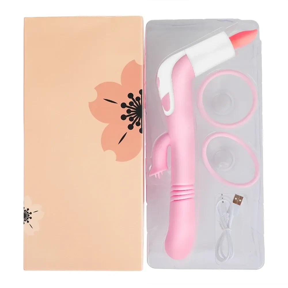 stimulateur clitoridien vibrant en abs rose