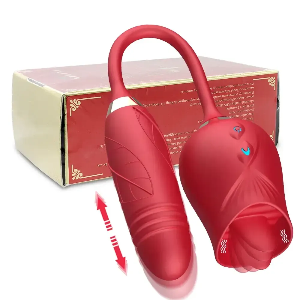 stimulateur clitoris avec langue en silicone