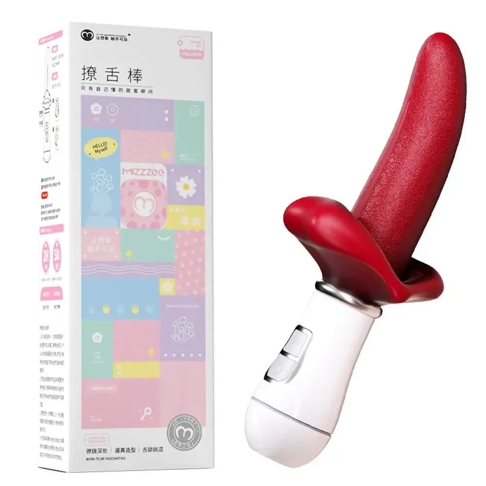 stimulateur clitoris langue réaliste vibrant