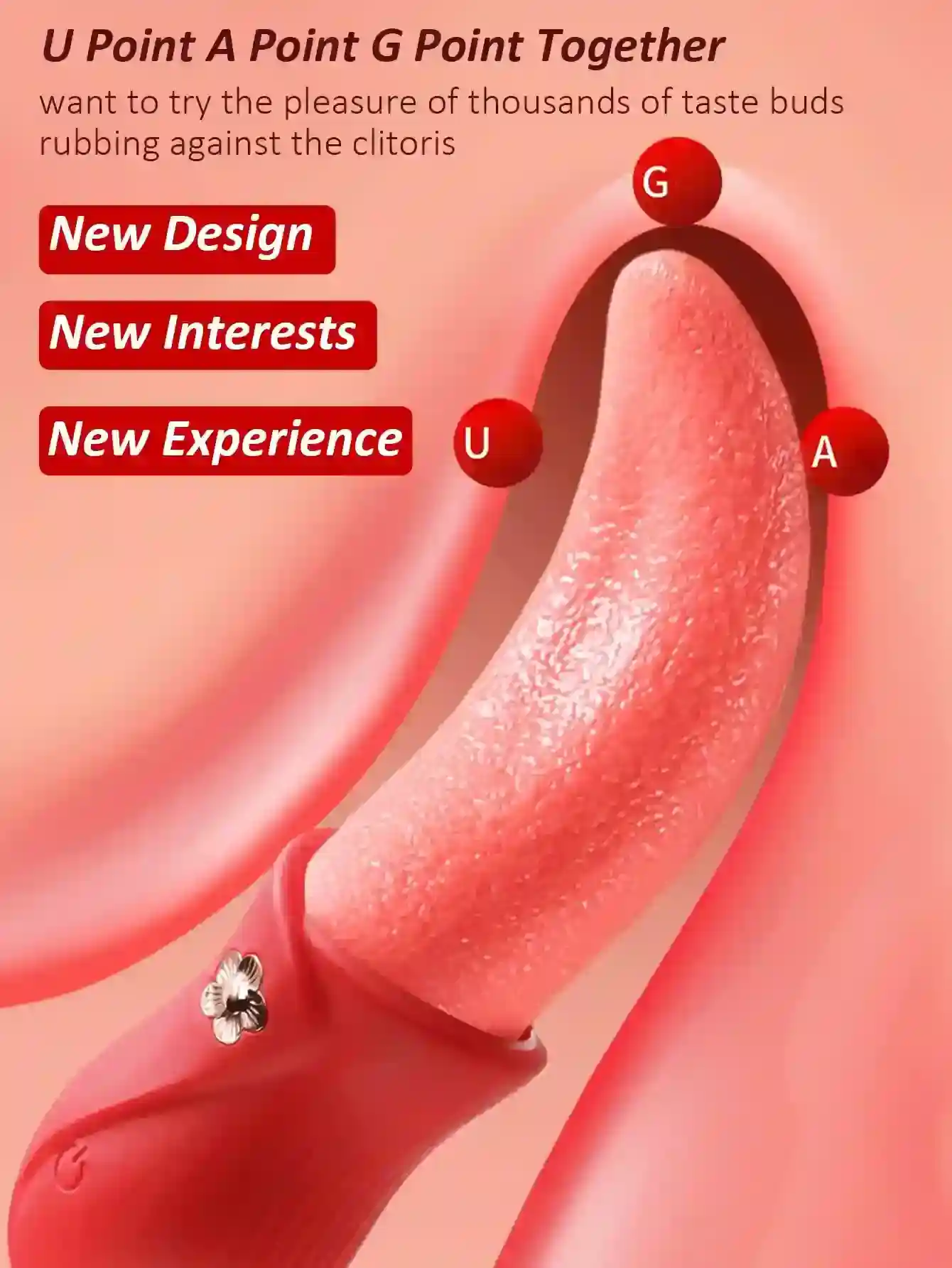 stimulateur clitoris langue silicone etanche