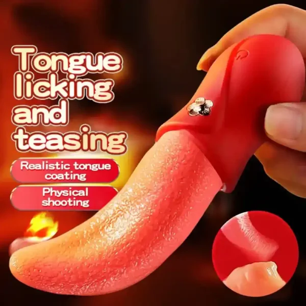 stimulateur clitoris langue vibrant souple