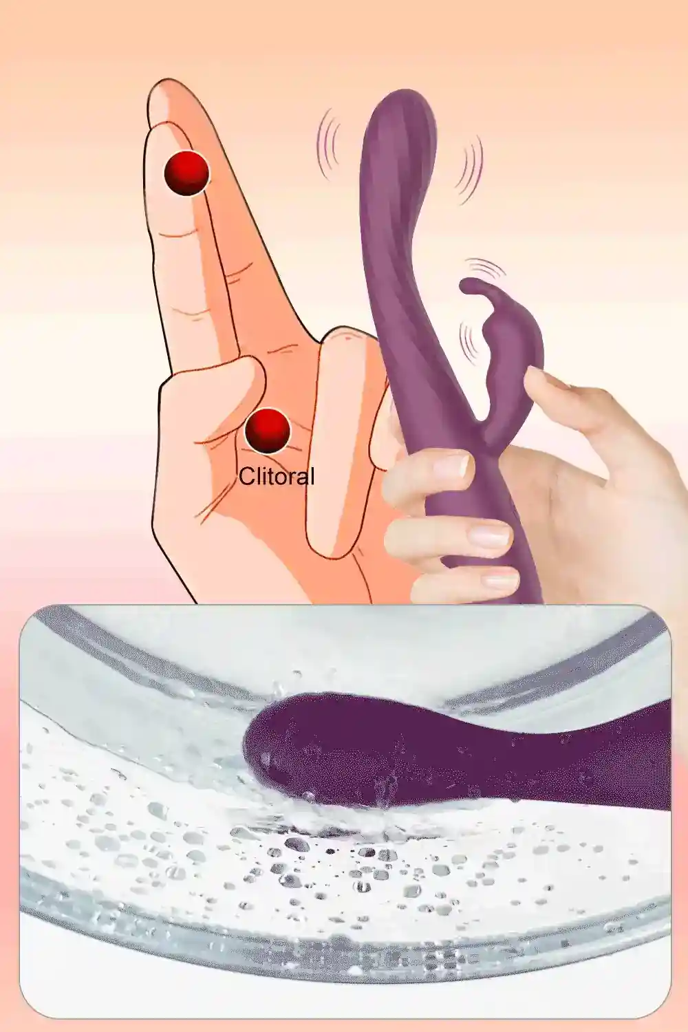 stimulateur clitoris vibrant rechargeable silicone
