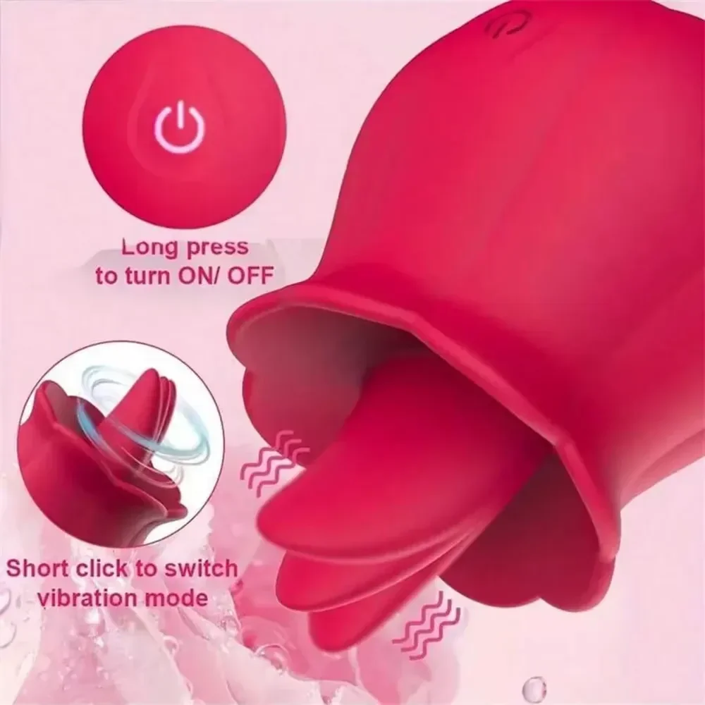 stimulateur langue rose pour femme