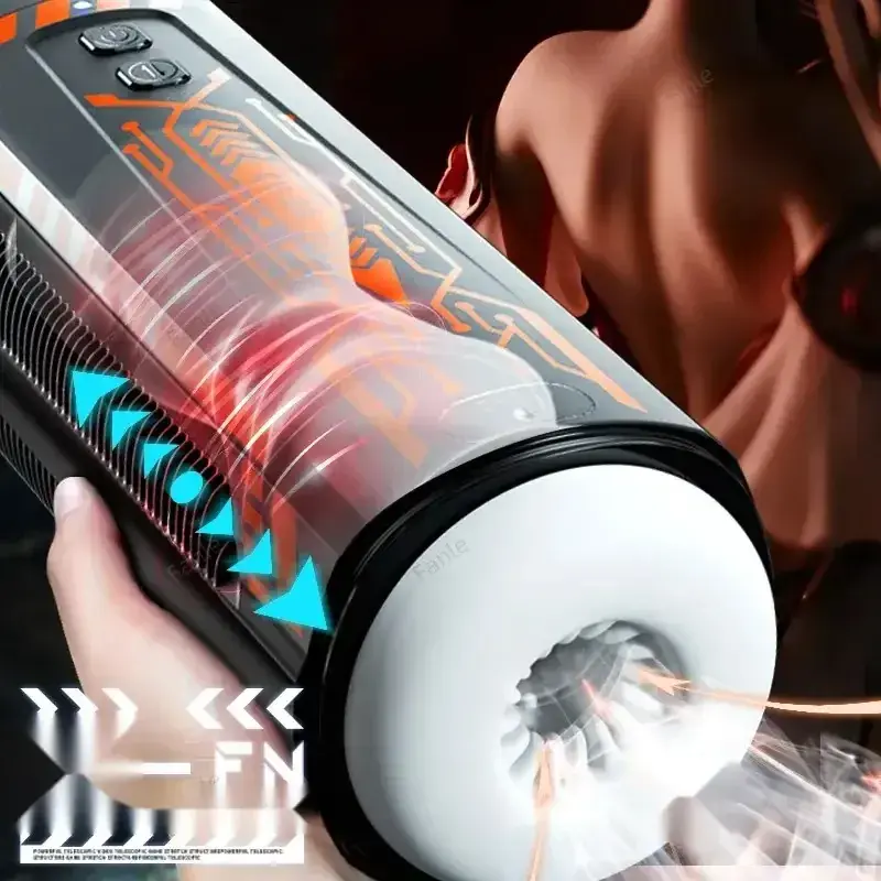 stimulateur pénien télescopique vibrant et silencieux