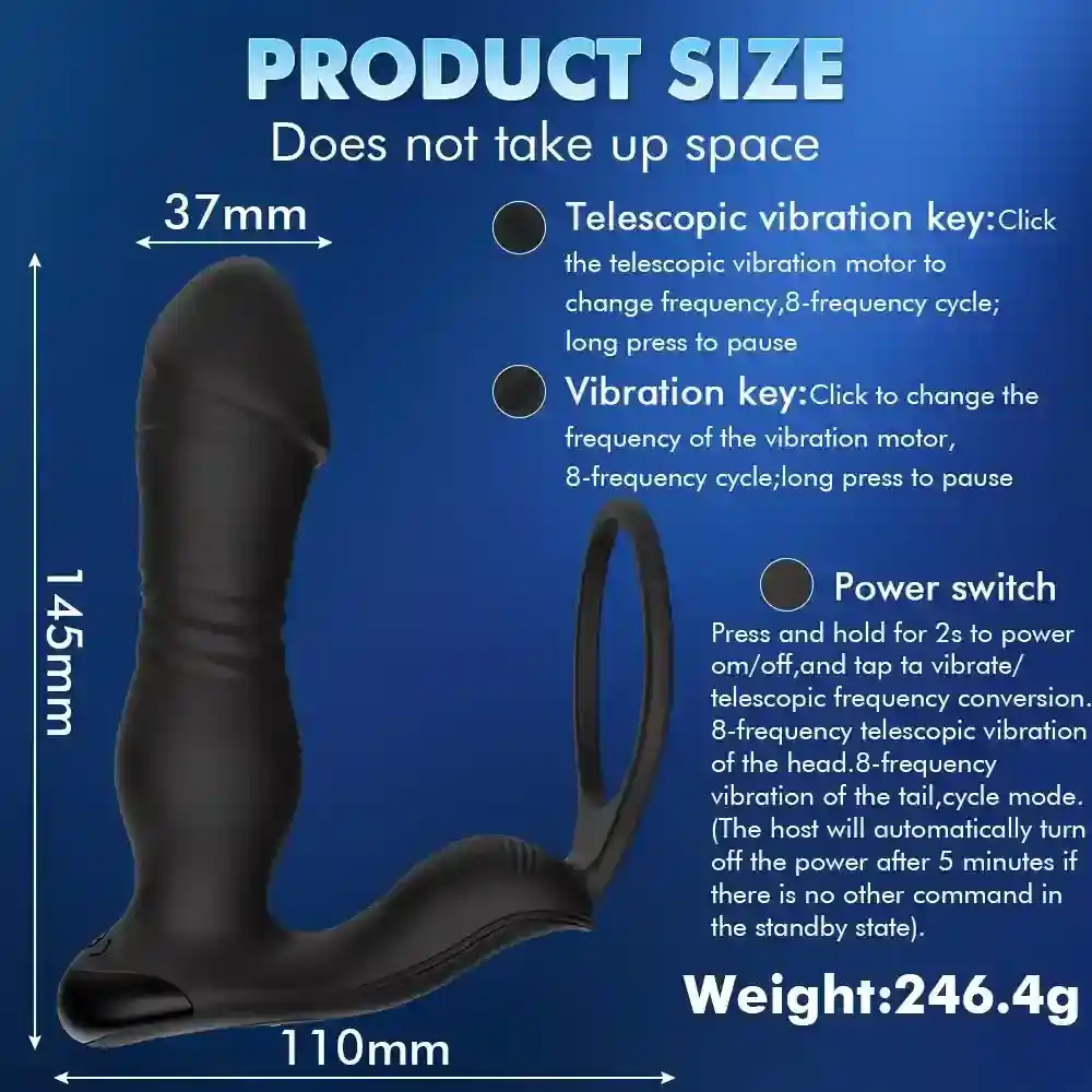 stimulateur prostate vibrant en silicone