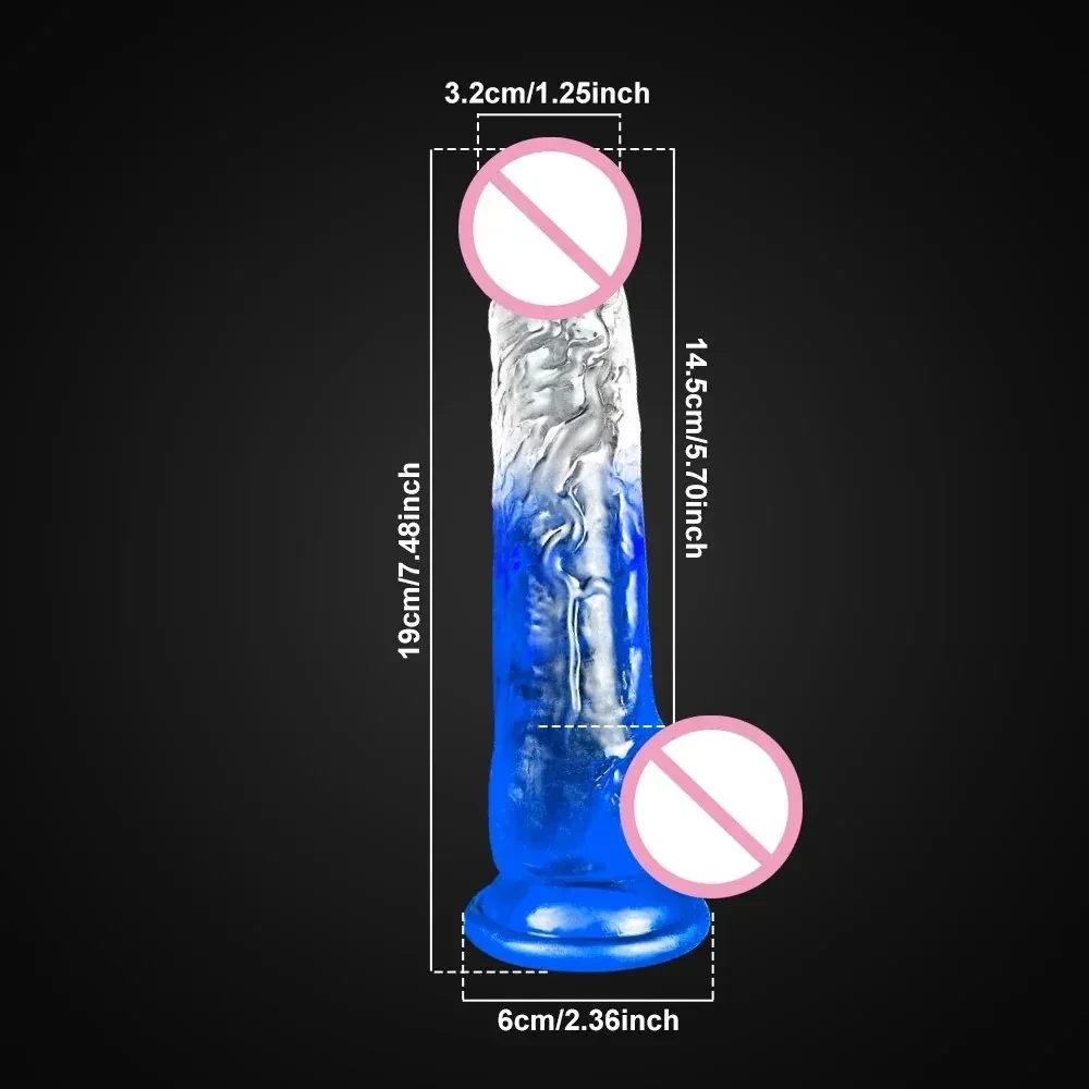stimulation réaliste avec gode en silicone