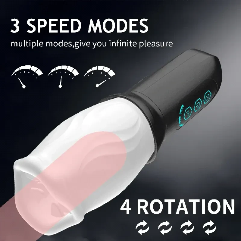 stroker rotatif silicone medical rechargeable