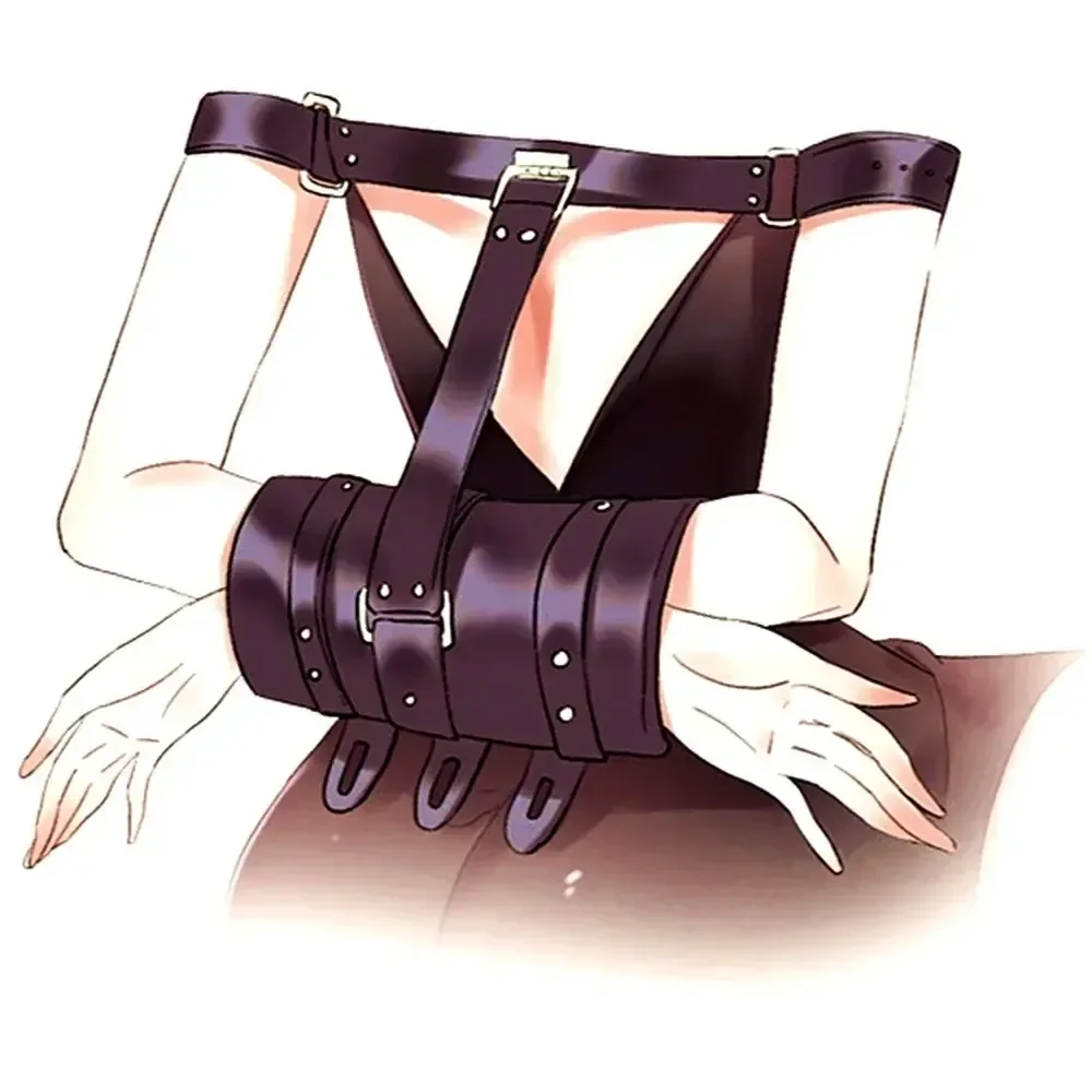 vetements de bondage en cuir ajustables