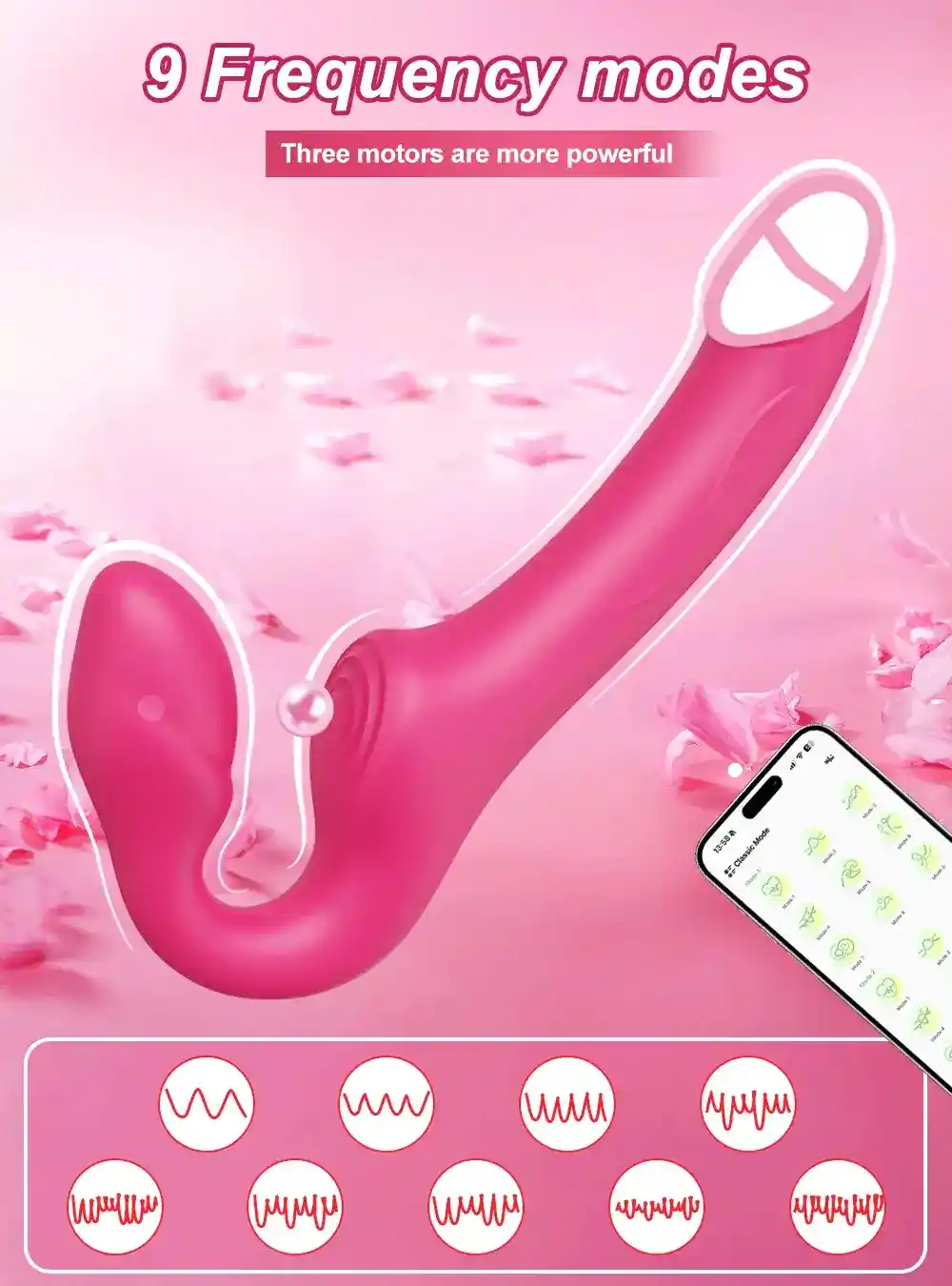 vibrateur 3en1 vibrant double moteur