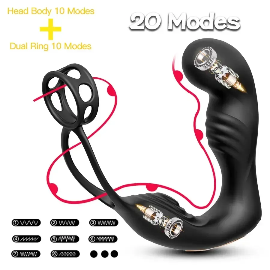 vibrateur anal double moteur rechargeable