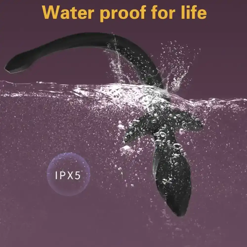 vibrateur anal queue de chien silicone