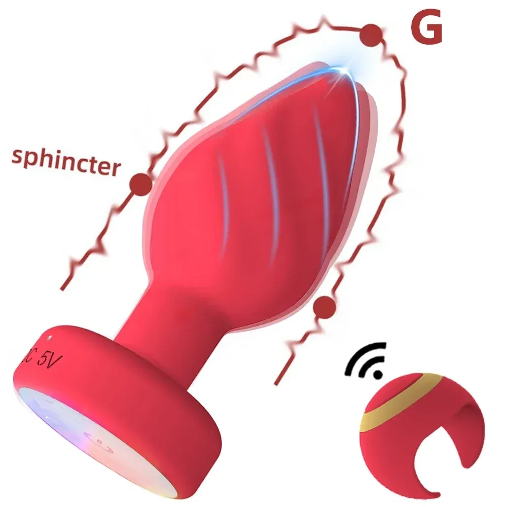 vibrateur anal telecommande avec led