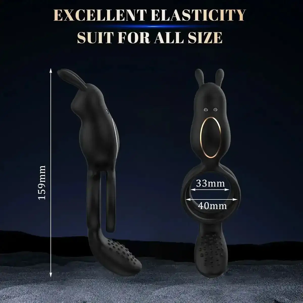 vibrateur clitoridien avec anneau pénien