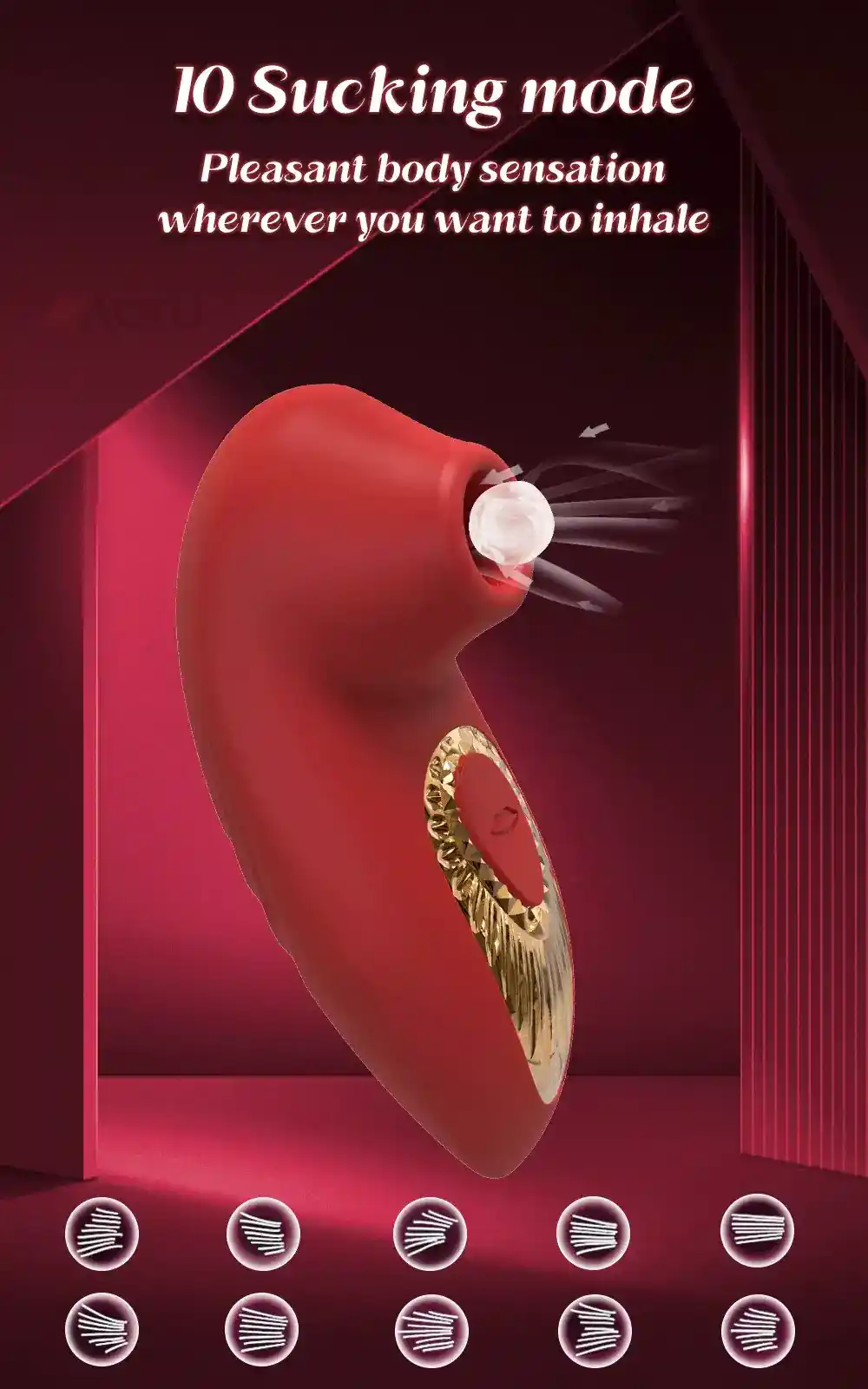 vibrateur clitoridien avec aspiration intense