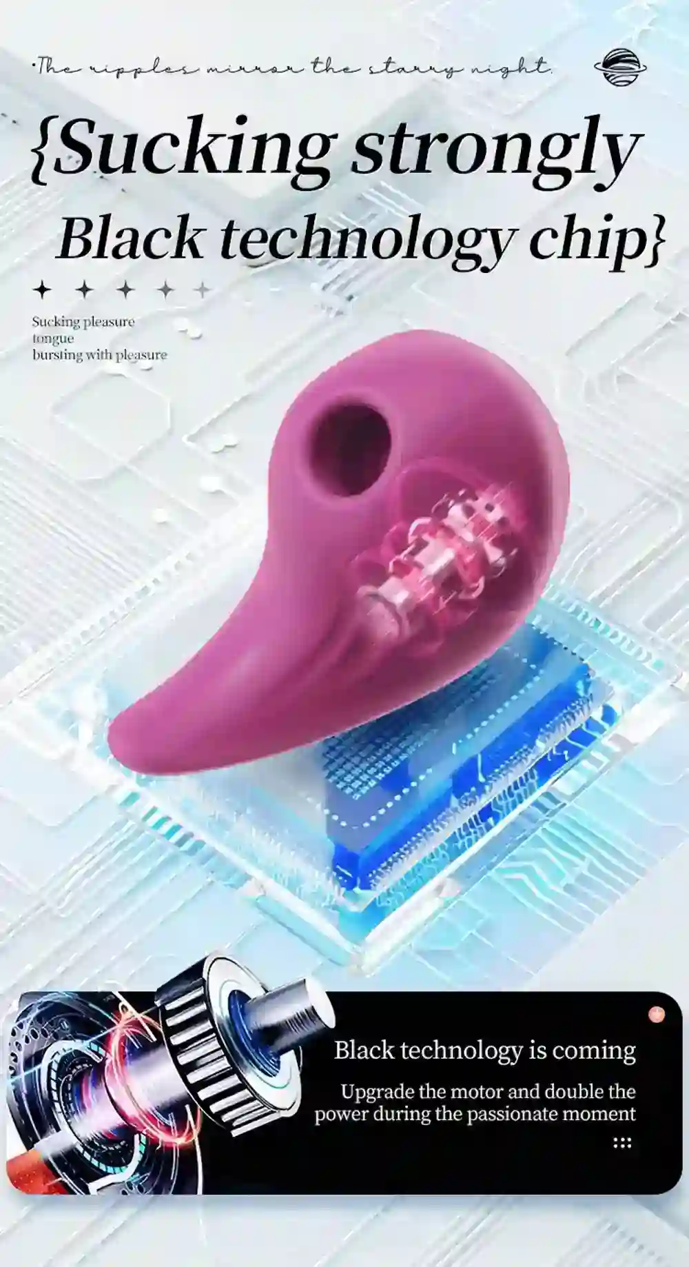 vibrateur clitoridien avec embout succion