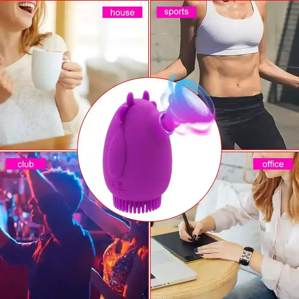 vibrateur clitoridien en silicone corps sur