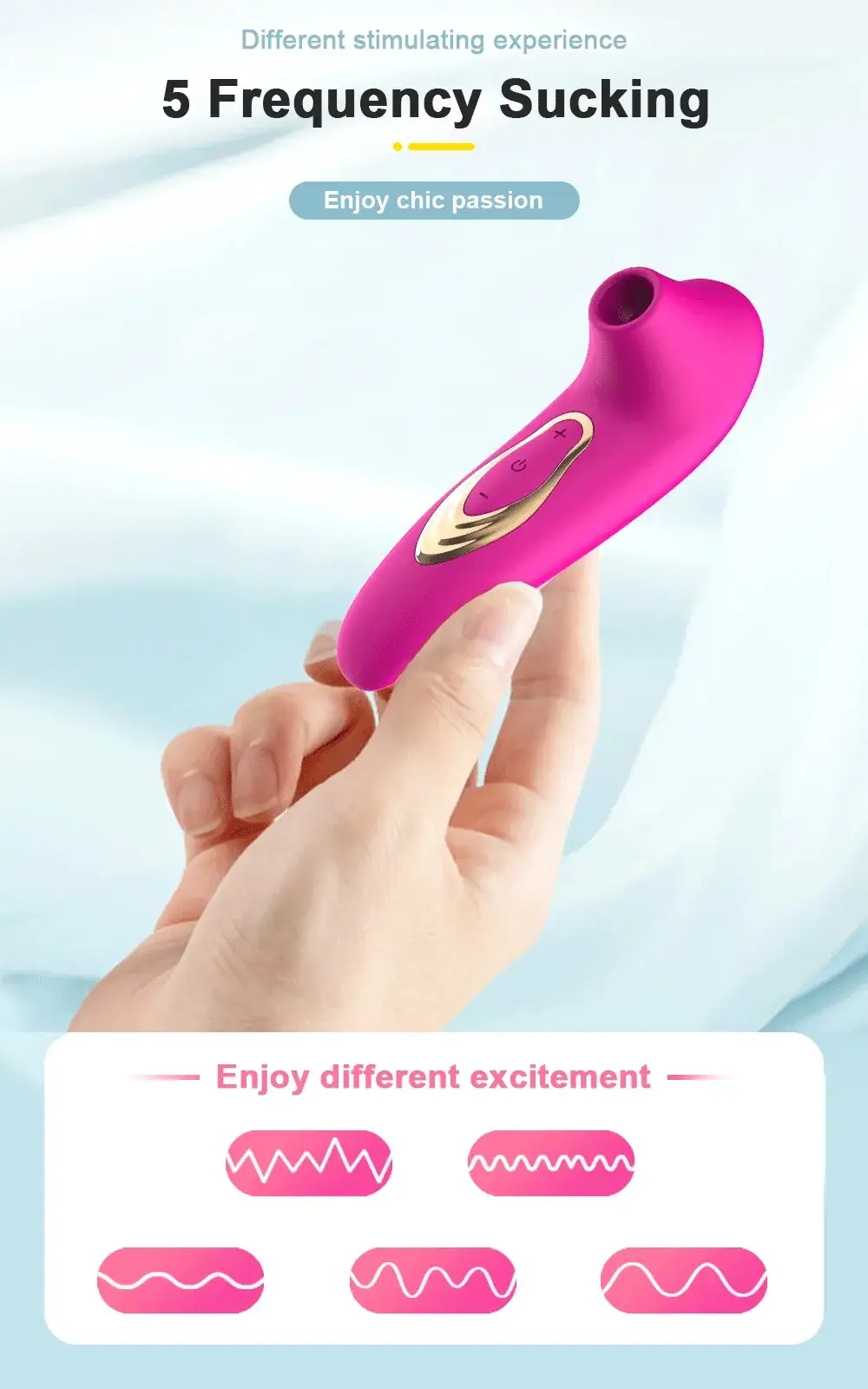 vibrateur clitoridien modes de succion varies