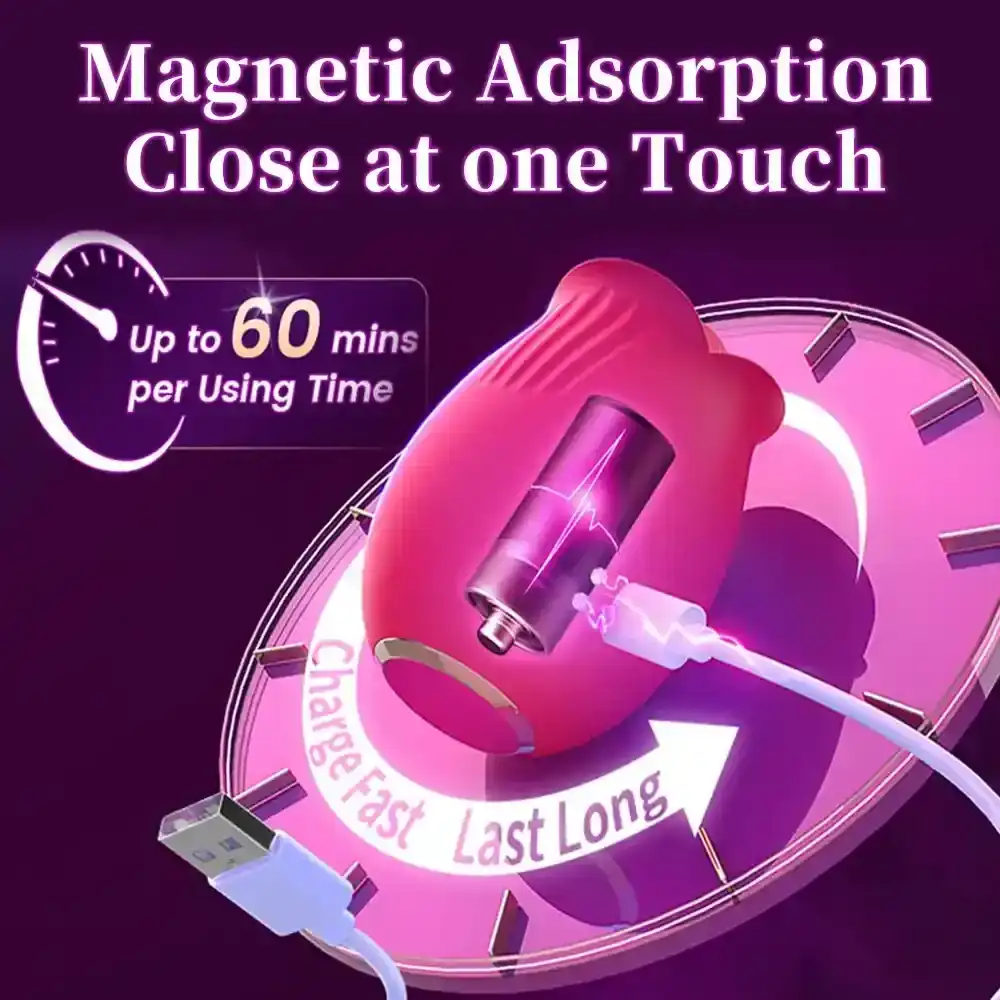 vibrateur clitoris rose silencieux en silicone