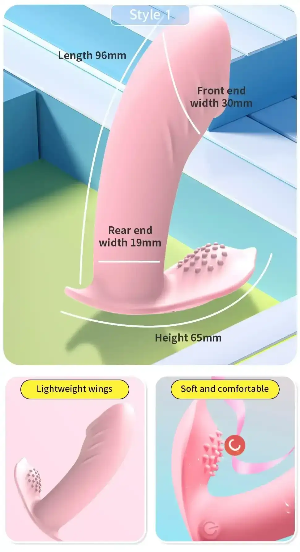 vibrateur culotte en silicone controle sans fil