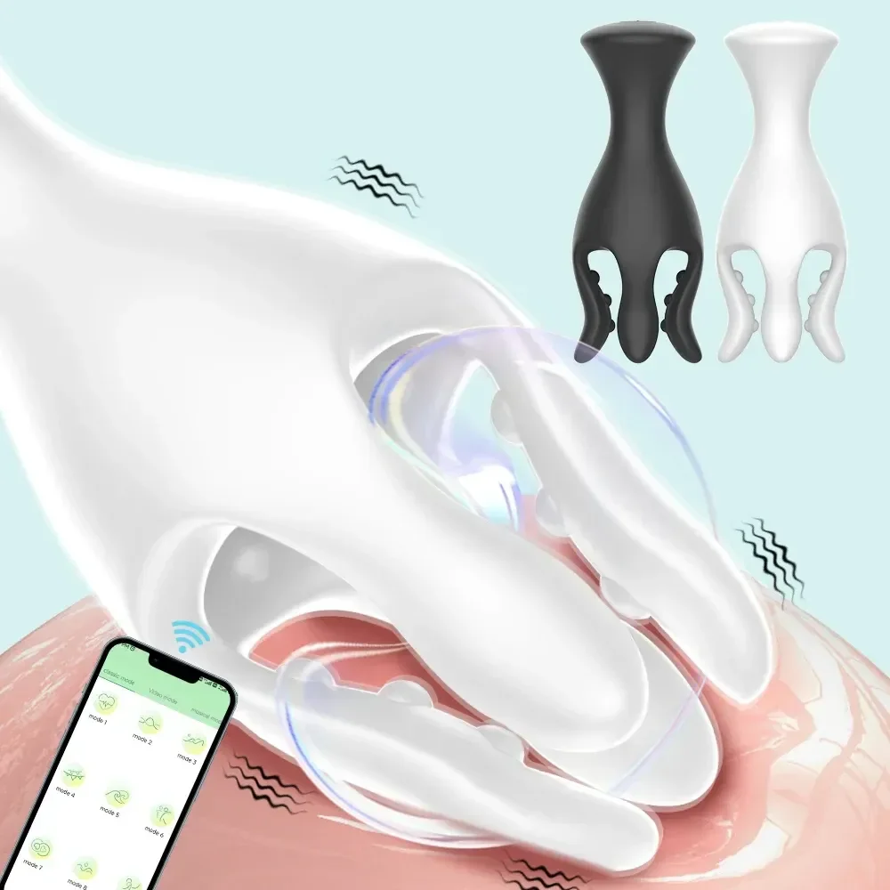 vibrateur de gland connecte silicone