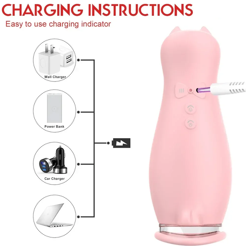 vibrateur de succion clitoridienne rechargeable