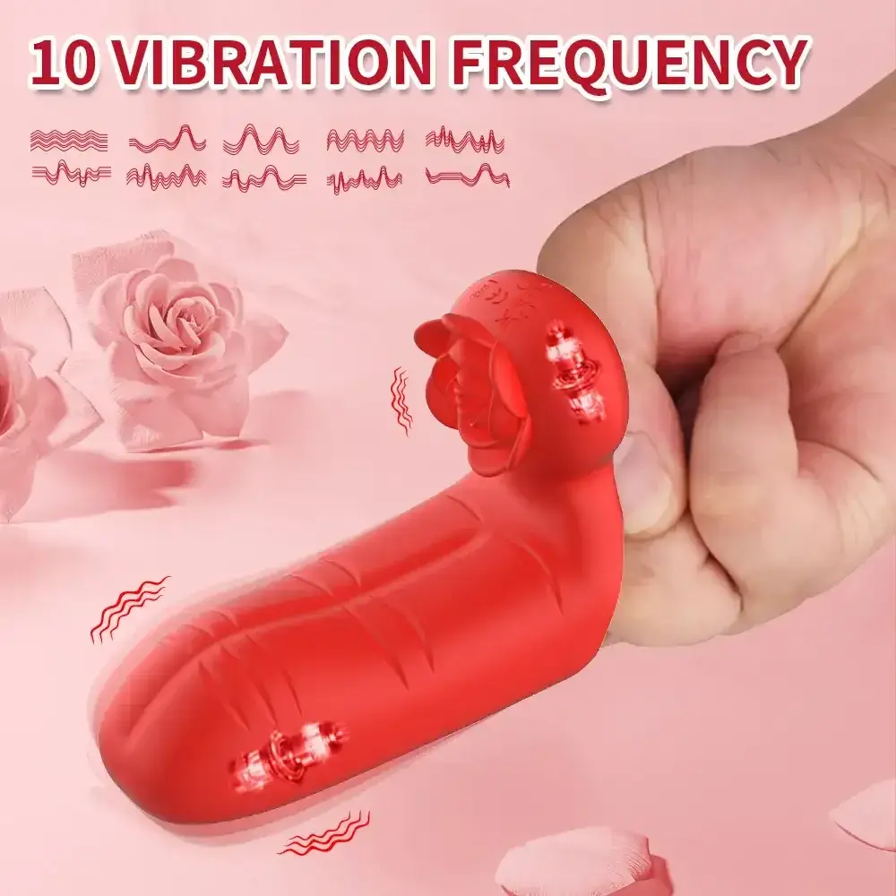 vibrateur doigtier point g rouge