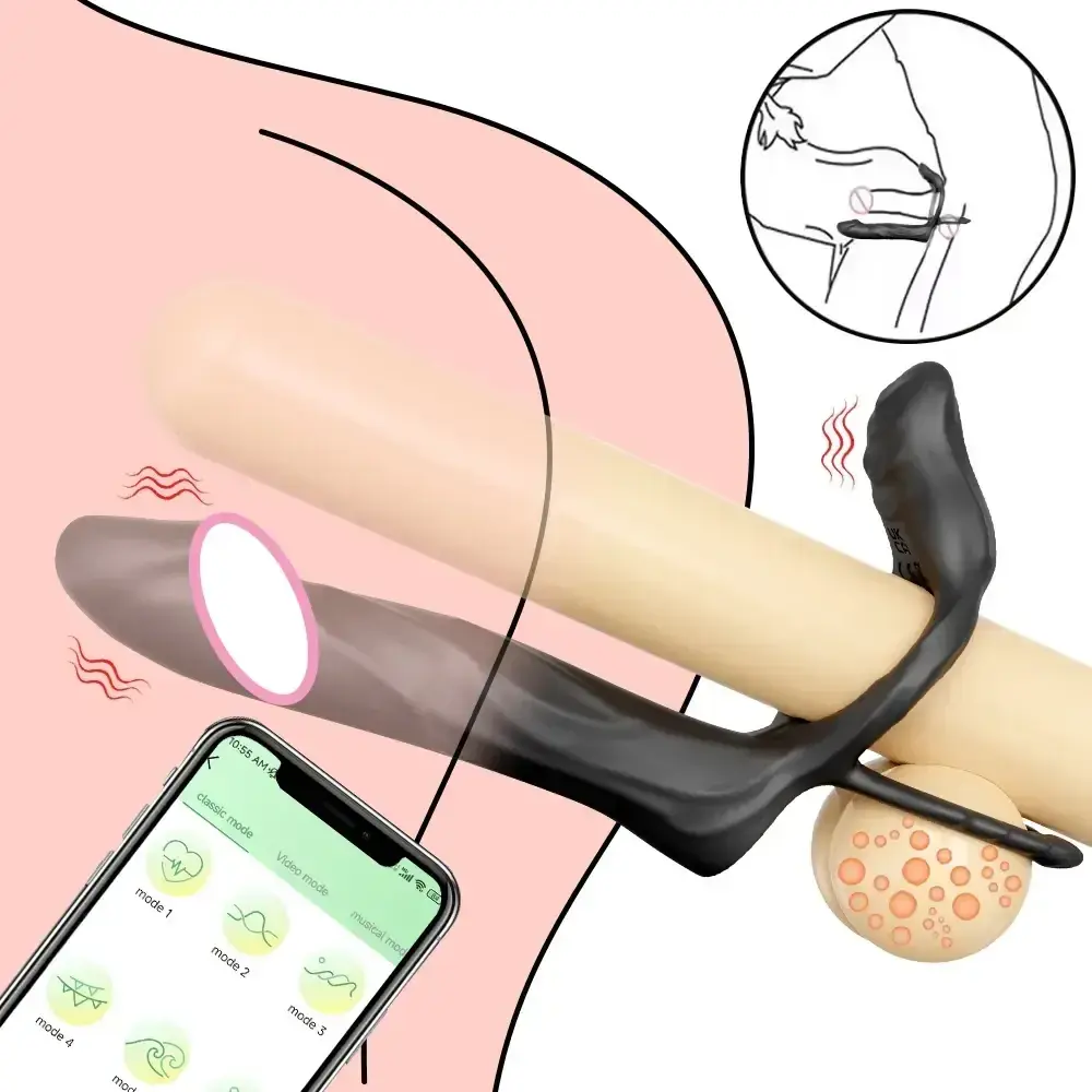 vibrateur double penetration realiste