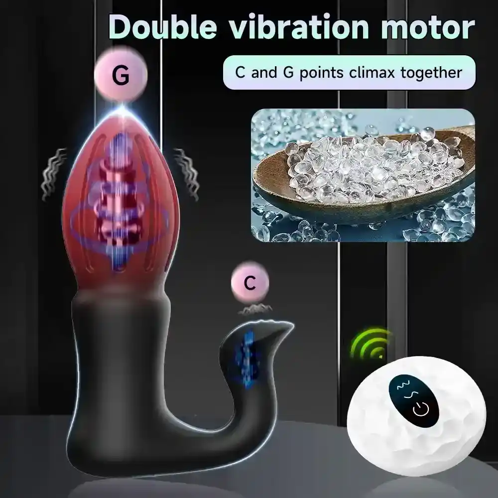 vibrateur double tete flexible 180 degres