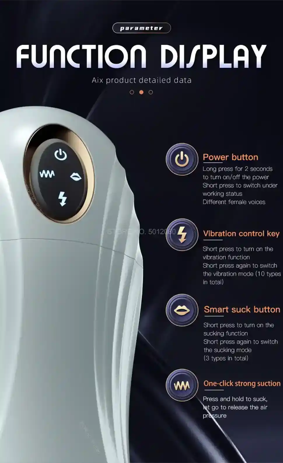 vibrateur homme tpe aspiration automatique