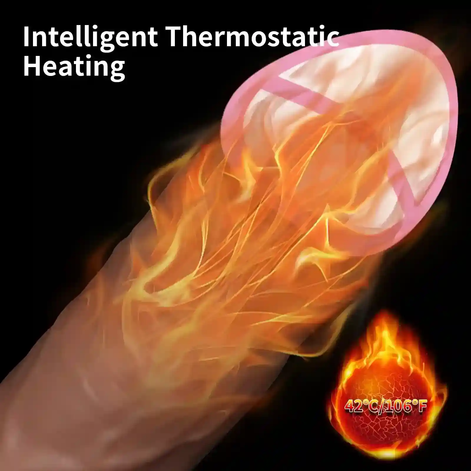 vibrateur langue realiste avec fonction poussee