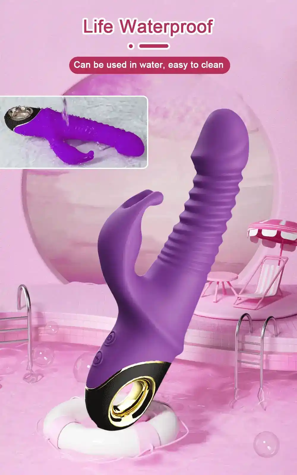 vibrateur lapin vibrant avec succion clitoridienne