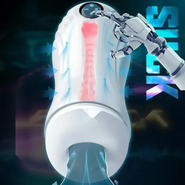 vibrateur masculin réaliste avec aspiration