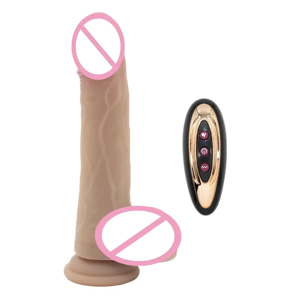 vibrateur masculin realiste en silicone telecommande
