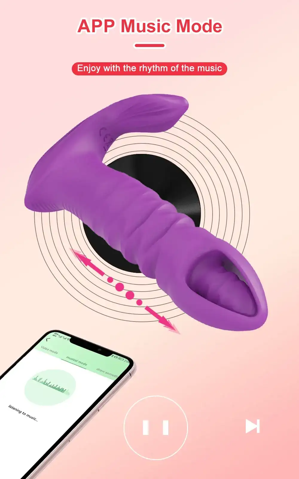 vibrateur medical violet pour femmes