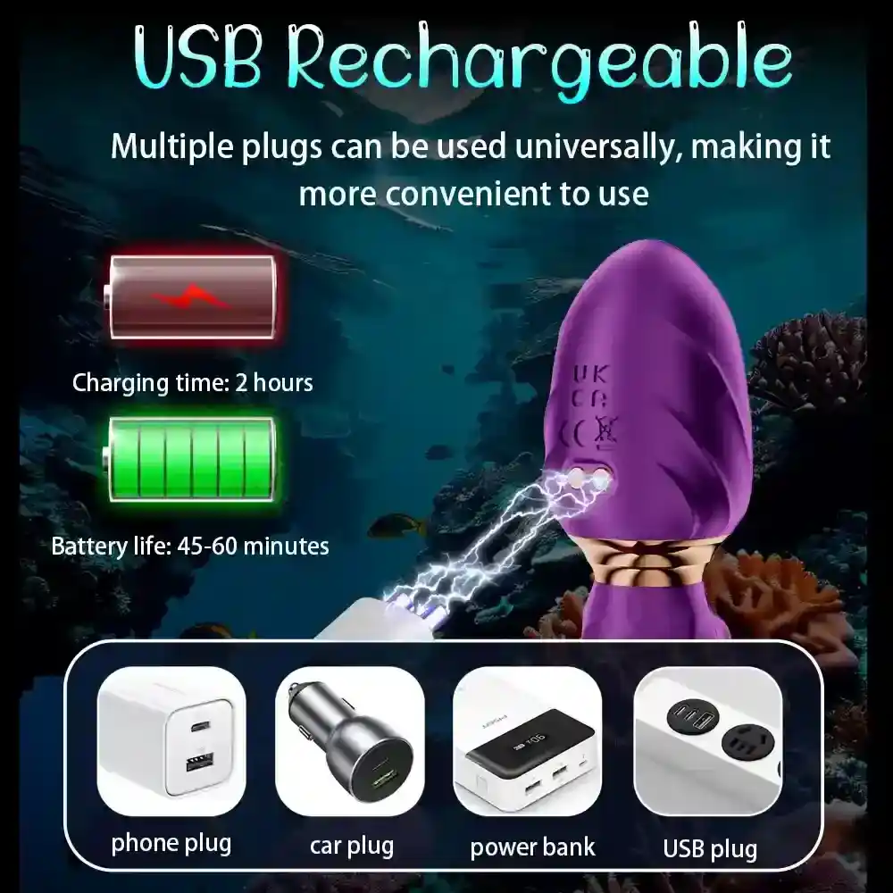 vibrateur pieuvre rechargeable par usb