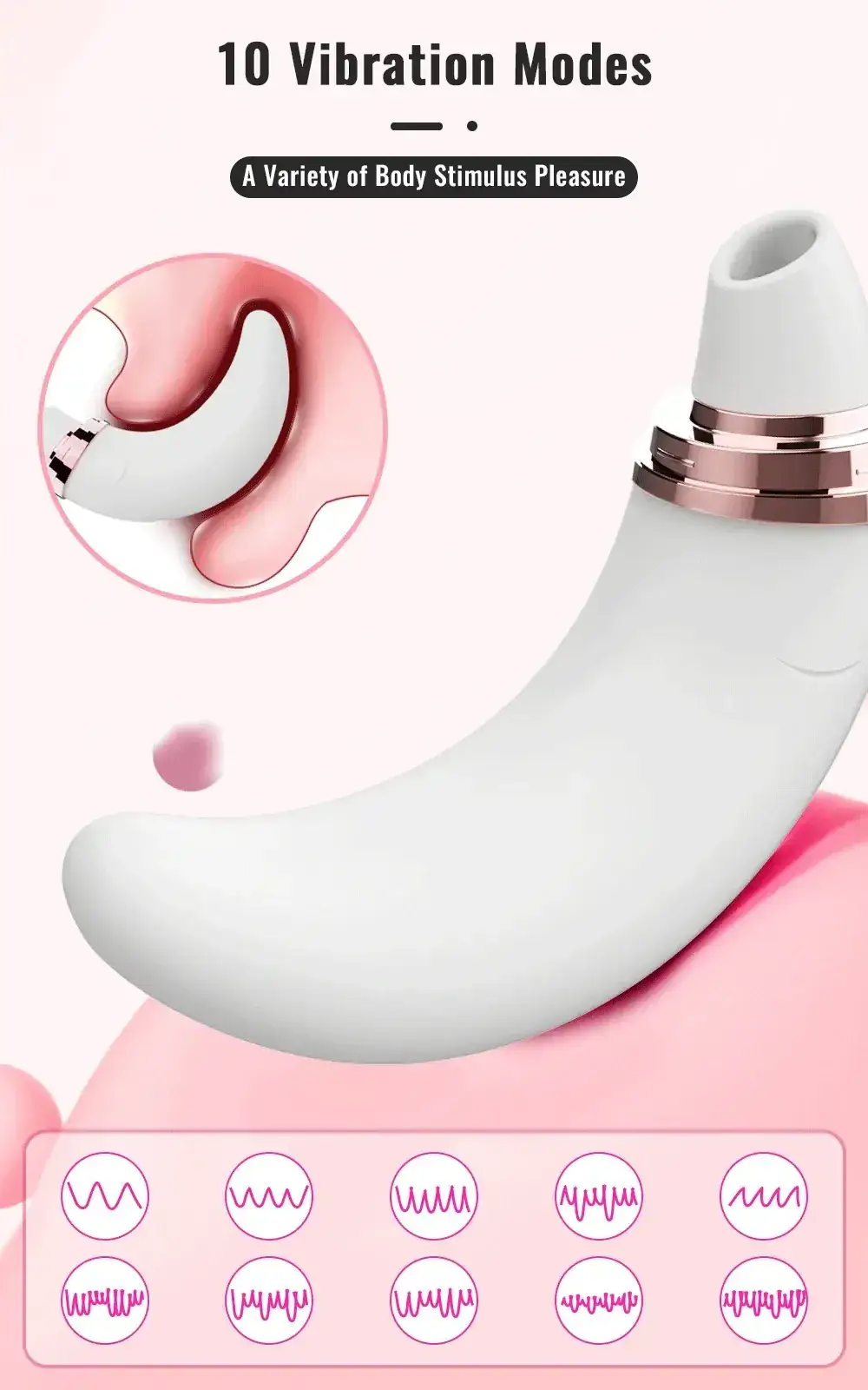 vibrateur point g avec succion