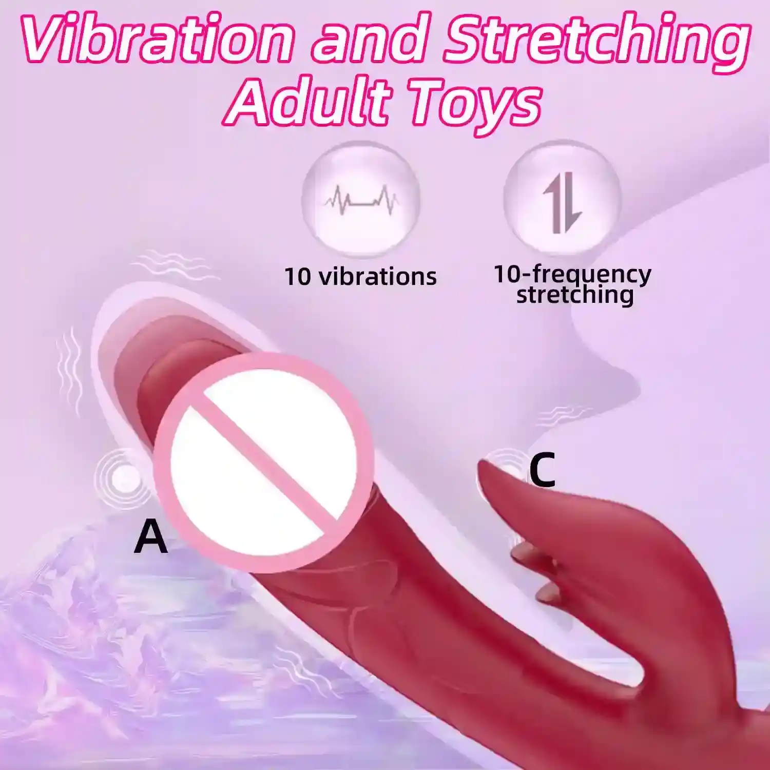 vibrateur point g et clitoris silicone