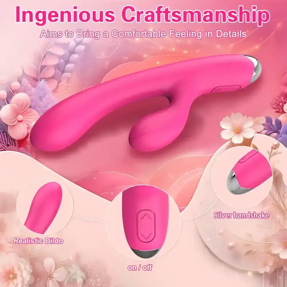 vibrateur point g forme lapin rose