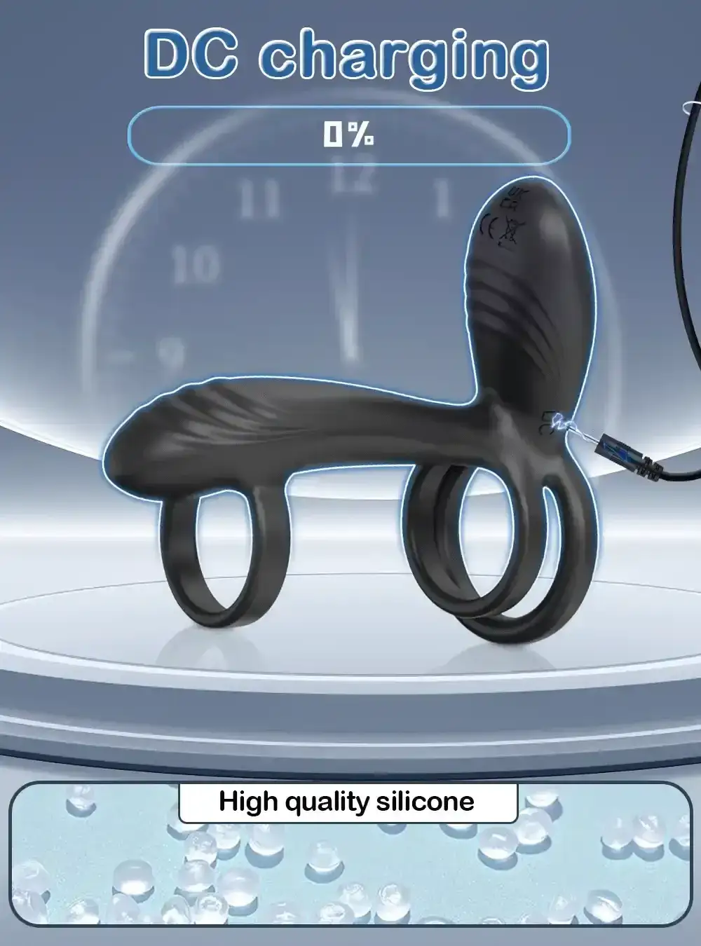 vibrateur pour couple en silicone souple