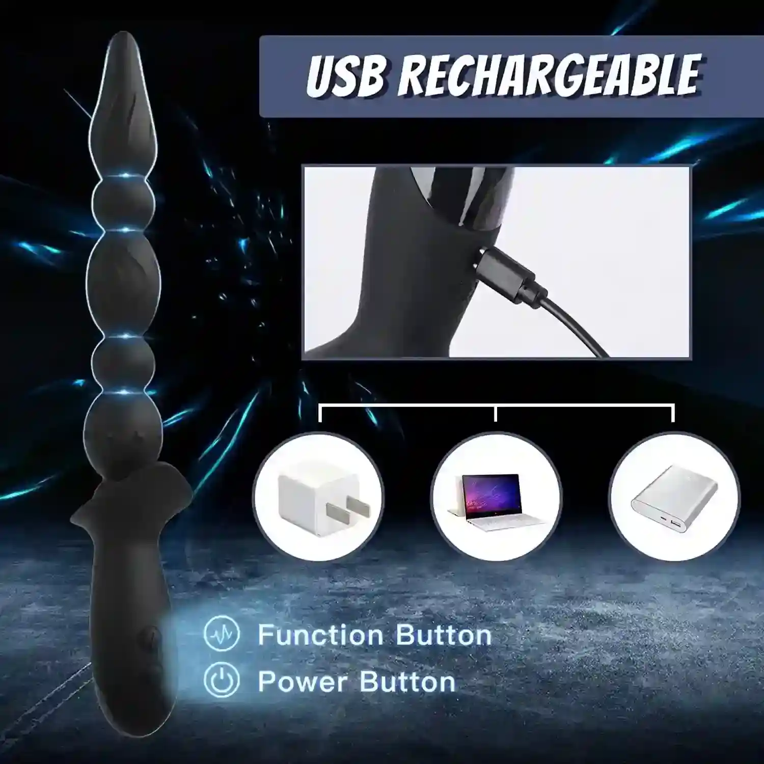 vibrateur prostate ergonomique rechargeable