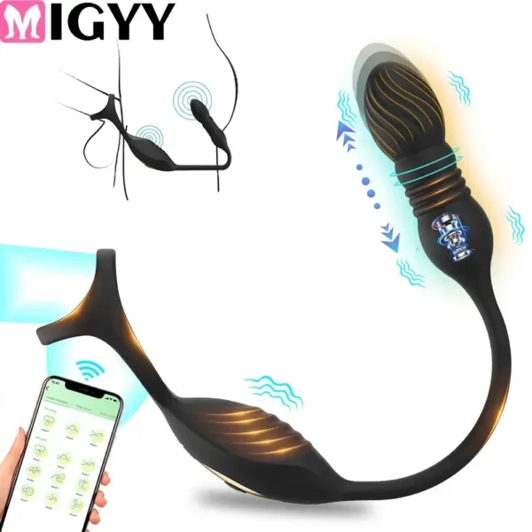 vibrateur prostatique télescopique pour hommes