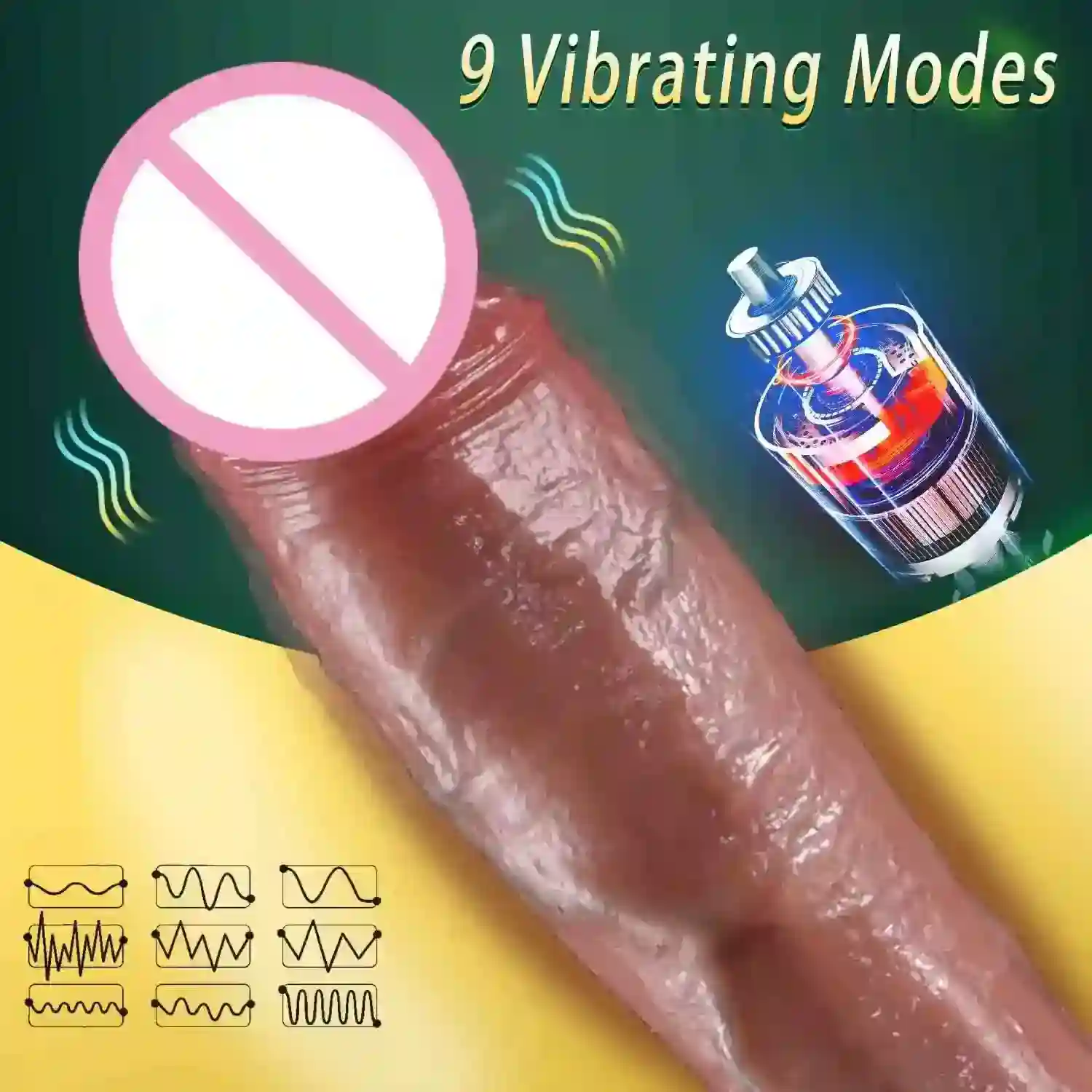 vibrateur realiste en silicone chauffant