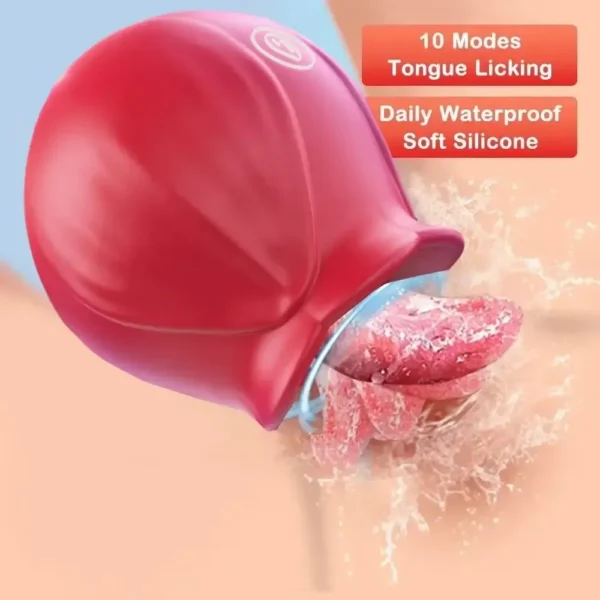 vibrateur rose en forme de fleur pour femme