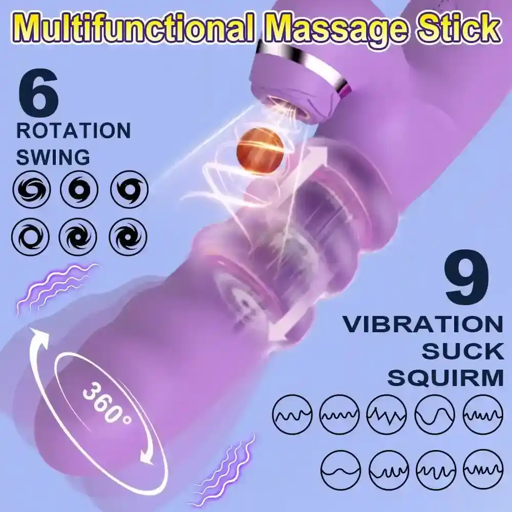 vibrateur rotatif telescopique sans fil