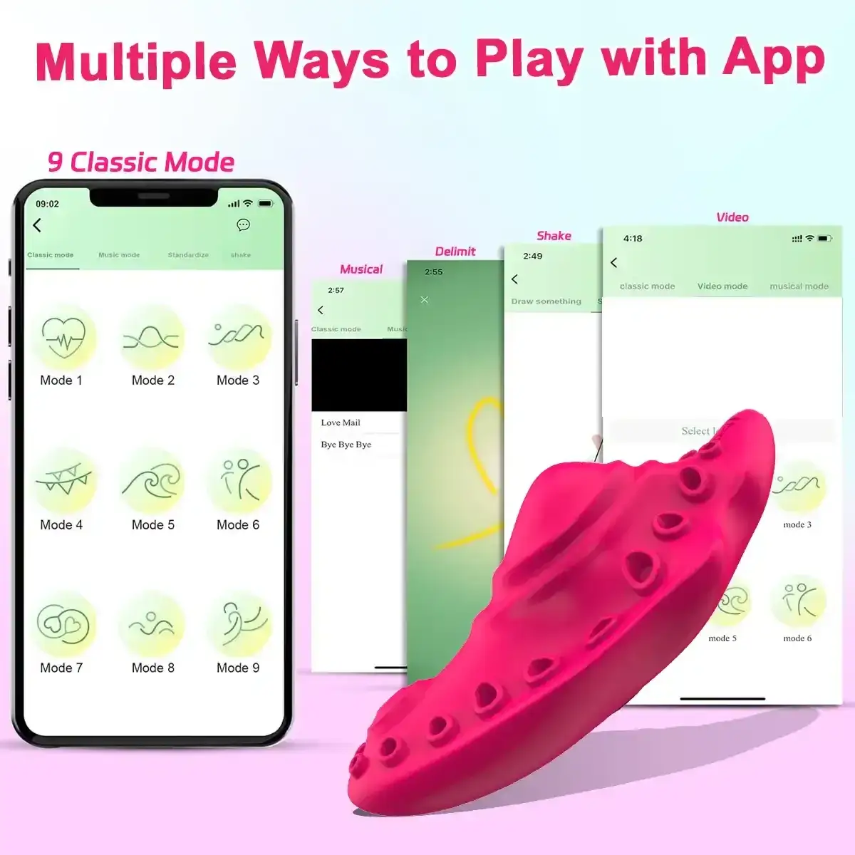 vibrateur sans fil rechargeable silicone